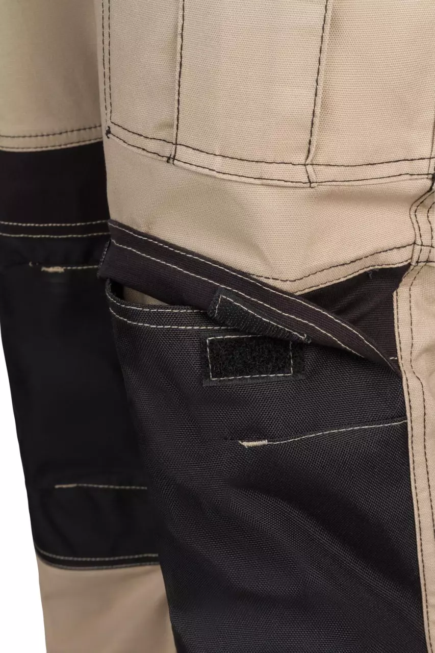 Velilla 103019S-46-00, Work Trousers, Sand Beige/Black, image 8, gallery thumbnail
