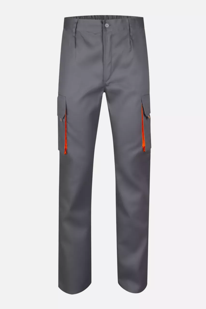 Velilla 103004-08-16, Work Trousers, Grey/Orange, image 1, gallery thumbnail