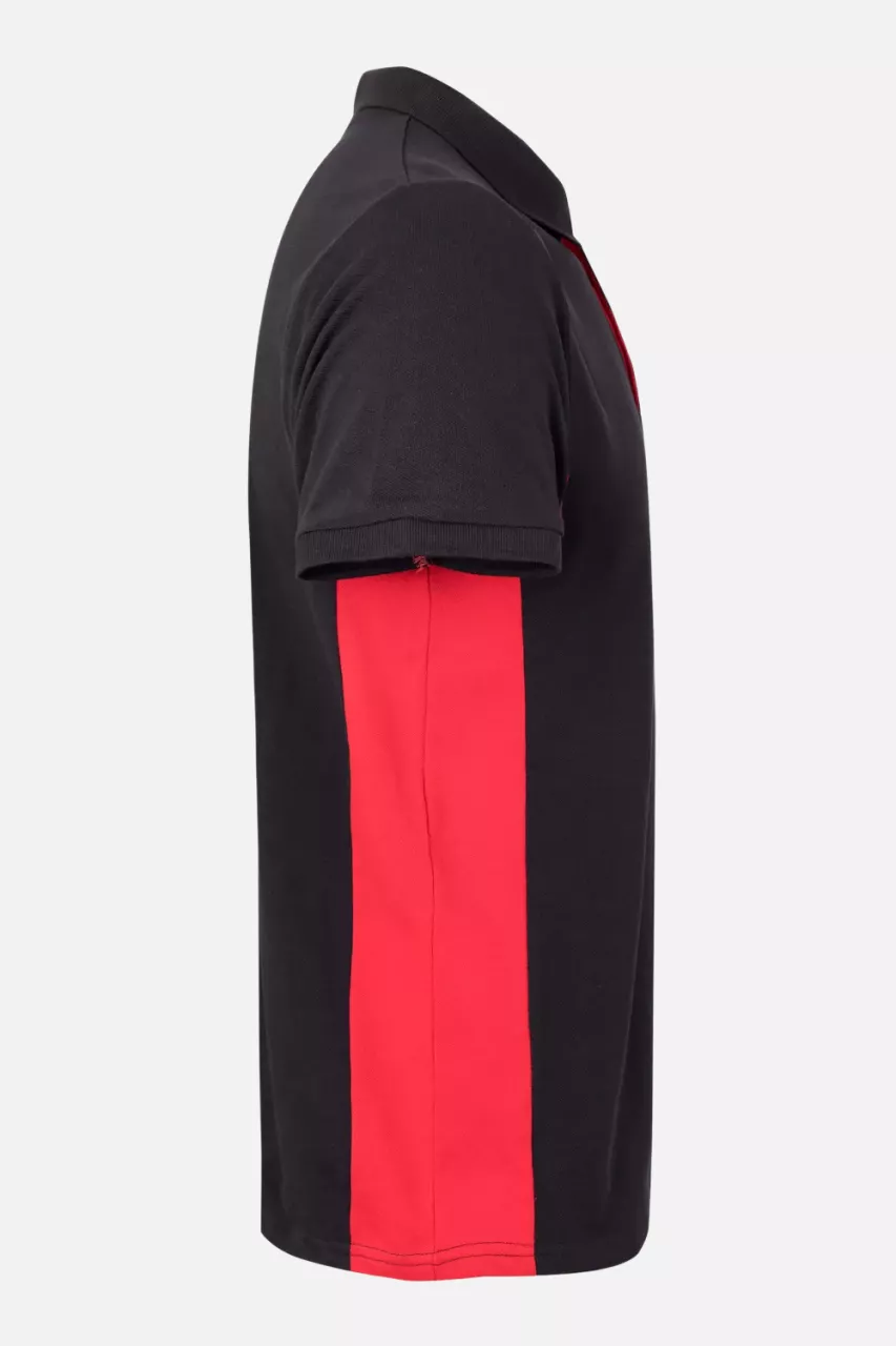 Velilla 105504-00-12, Polo Shirt, Black/Red, image 3, gallery thumbnail
