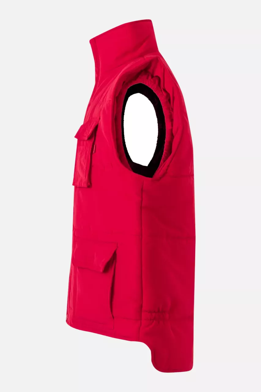 Velilla 108-12, Work Vest, Red, image 2, gallery thumbnail