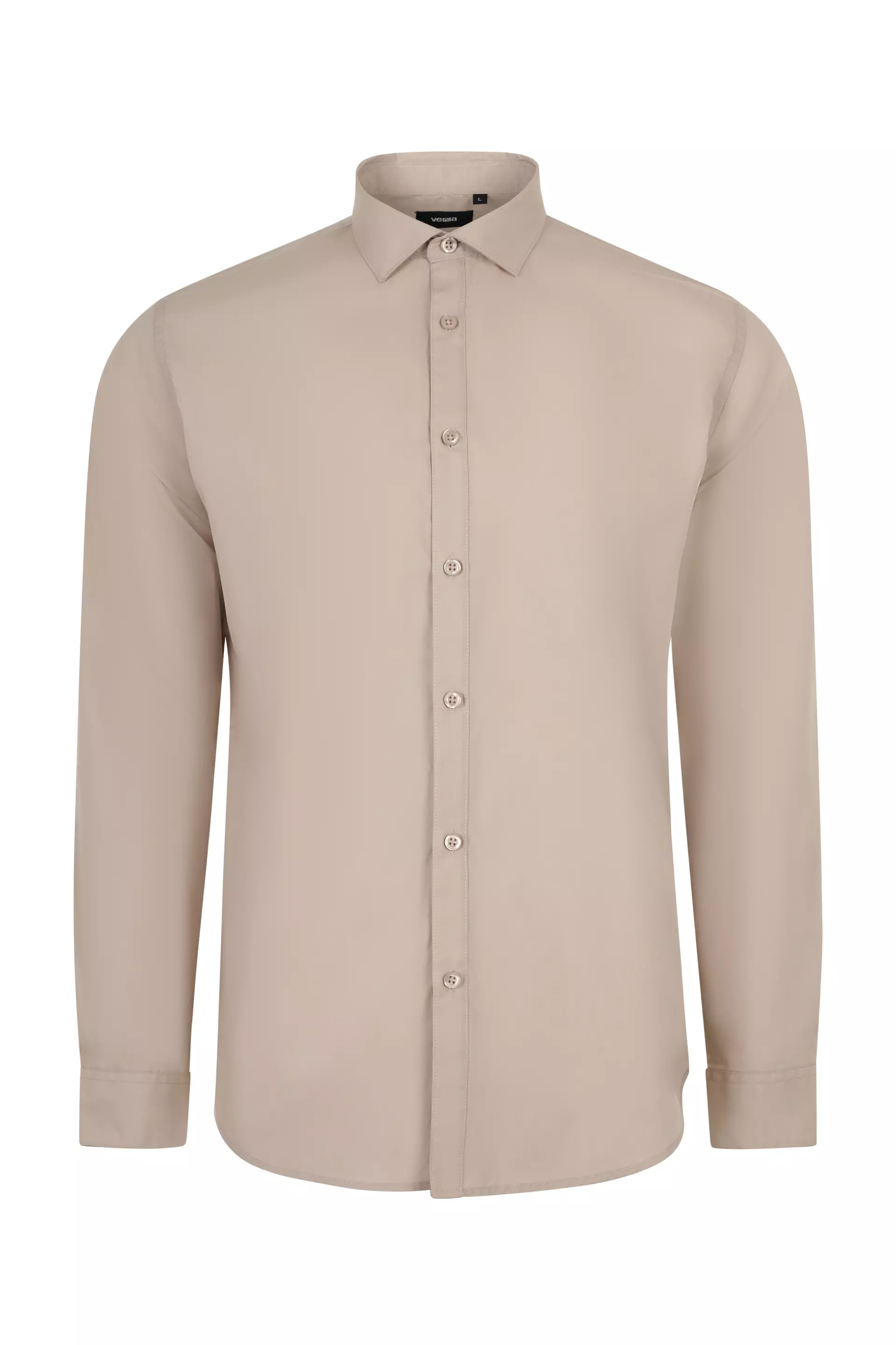 Velilla 405009-47, Long Sleeved Work Shirt, Light Beige