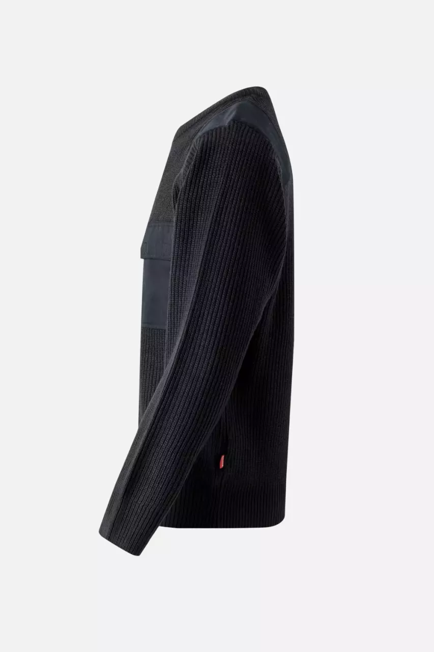Velilla 100-01, Work Sweater, Marine Blue, image 3, gallery thumbnail