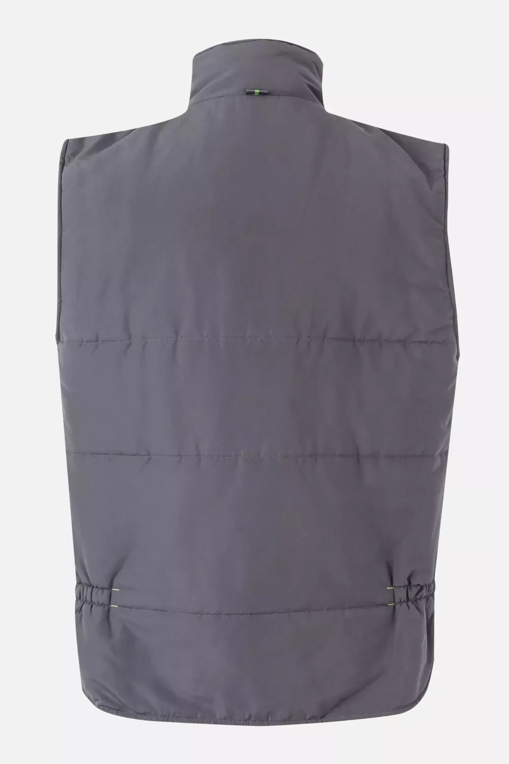 Velilla 205902-08-25, Padded Work Vest, Grey/Lime Green, image 3