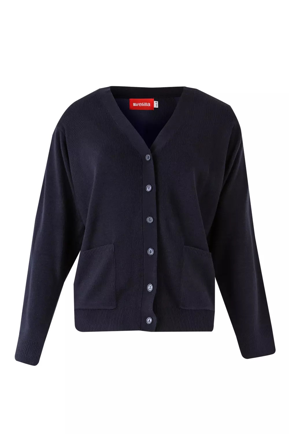 Velilla 103-01, Work Cardigan, Marine Blue, image 1