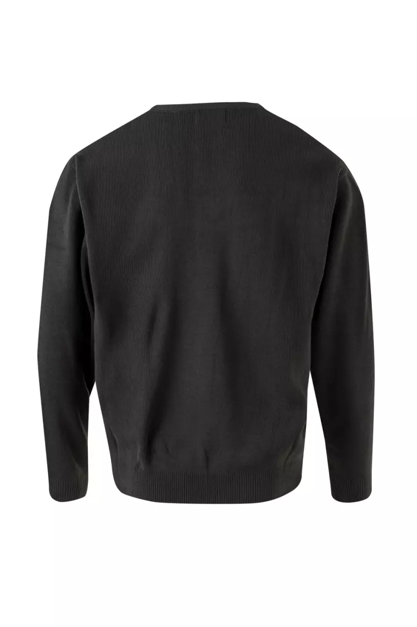 Velilla 104-08, V-Ausschnitt Pullover, Grau, image 4, gallery thumbnail