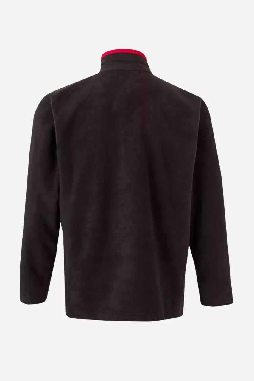 Velilla 201504-00-12, Fleece Jacket, Black/Red, image 3, gallery thumbnail