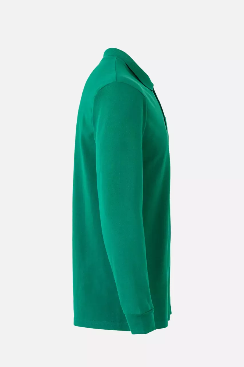 Velilla 105503-02, Long Sleeved Polo Shirt, Green, image 2, gallery thumbnail