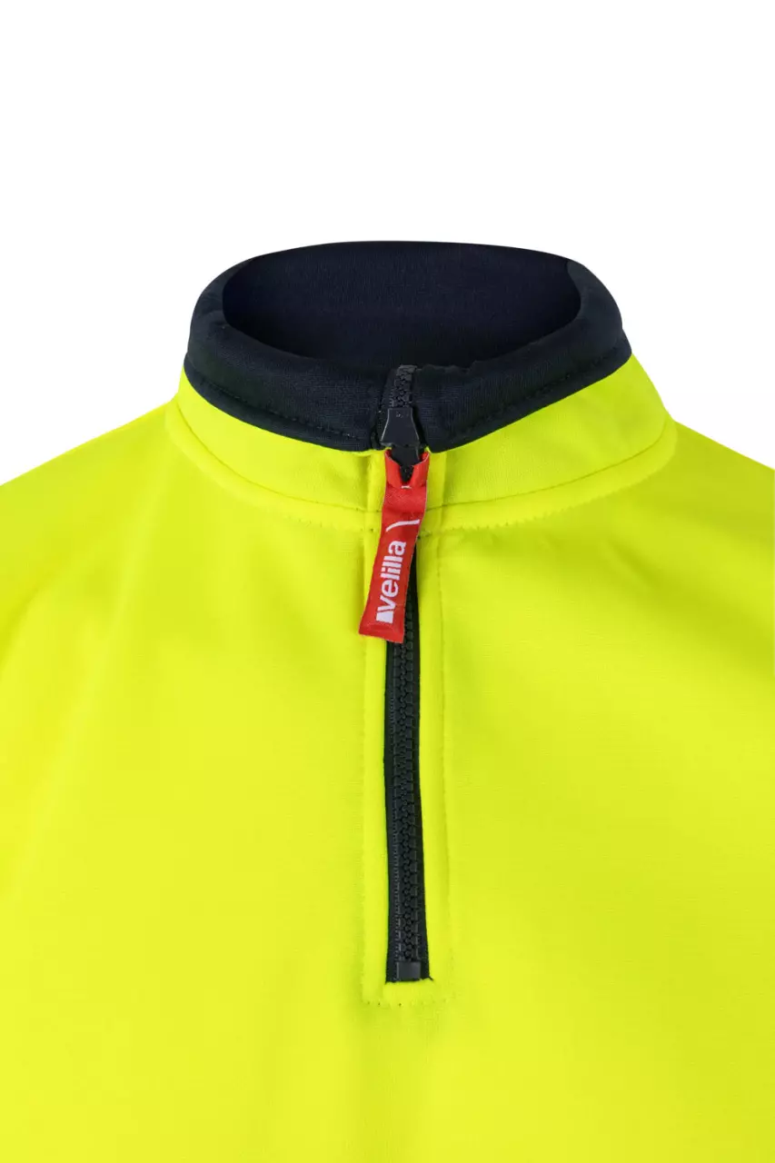 Velilla 305703-61-20, High-Vis Sweatshirt, Navy Blue/Hi-Vis Yellow, image 6, gallery thumbnail
