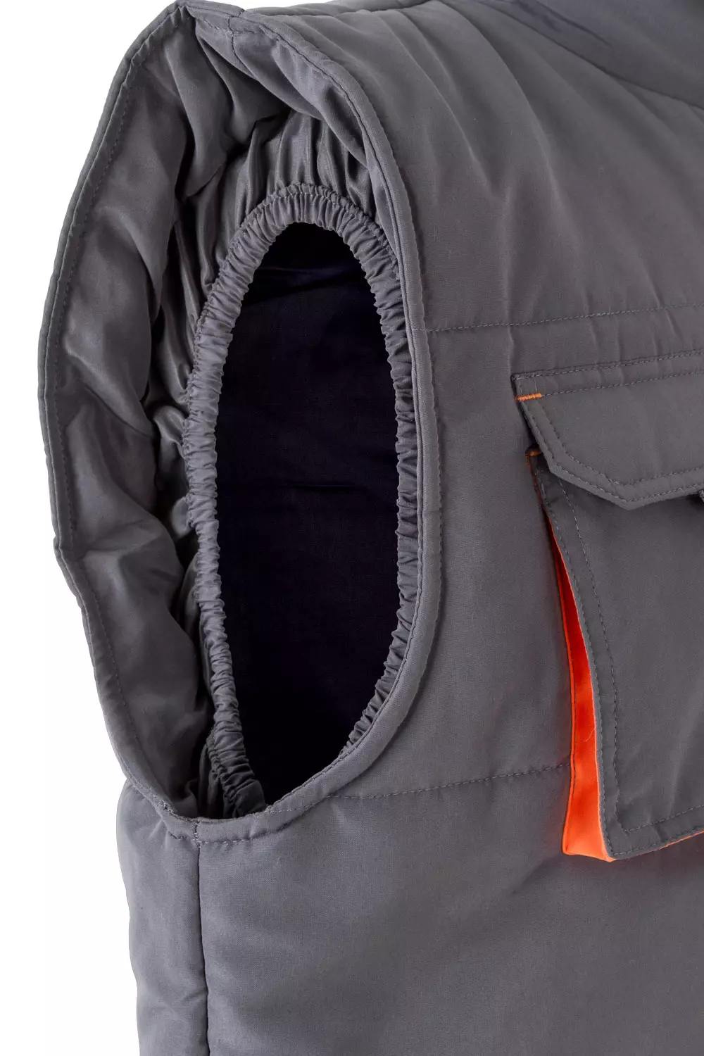 Velilla 205902-08-16, Padded Work Vest, Grey/Orange, image 2