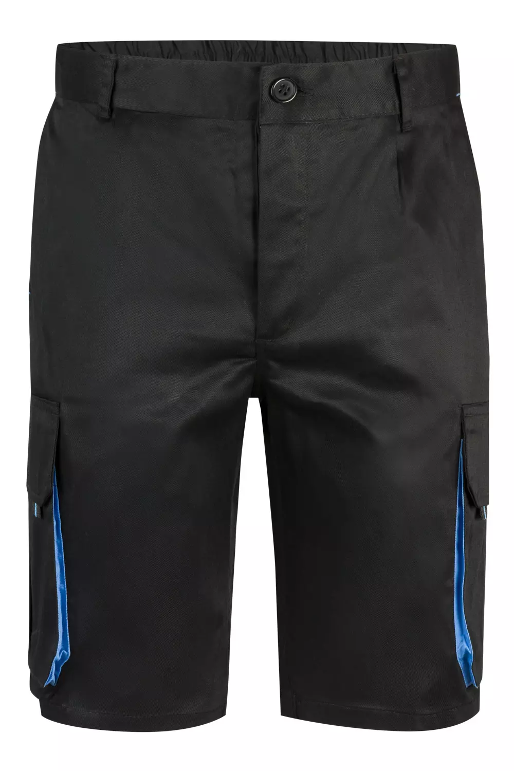 Velilla 103007-00-05, Work Shorts, Black/Sky Blue