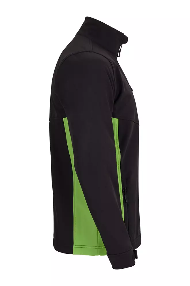 Velilla 106004-00-25, Work Jacket, Black/Lime Green, image 6, gallery thumbnail