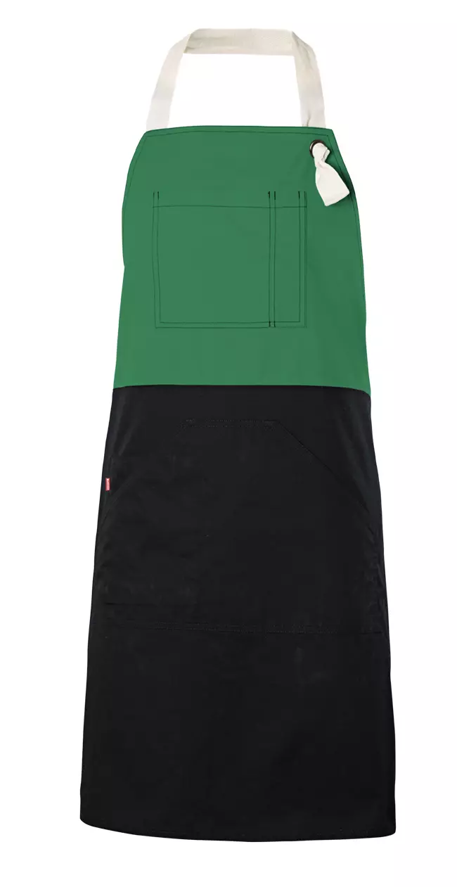 Velilla 404210B-02, Work Apron, Green/Black