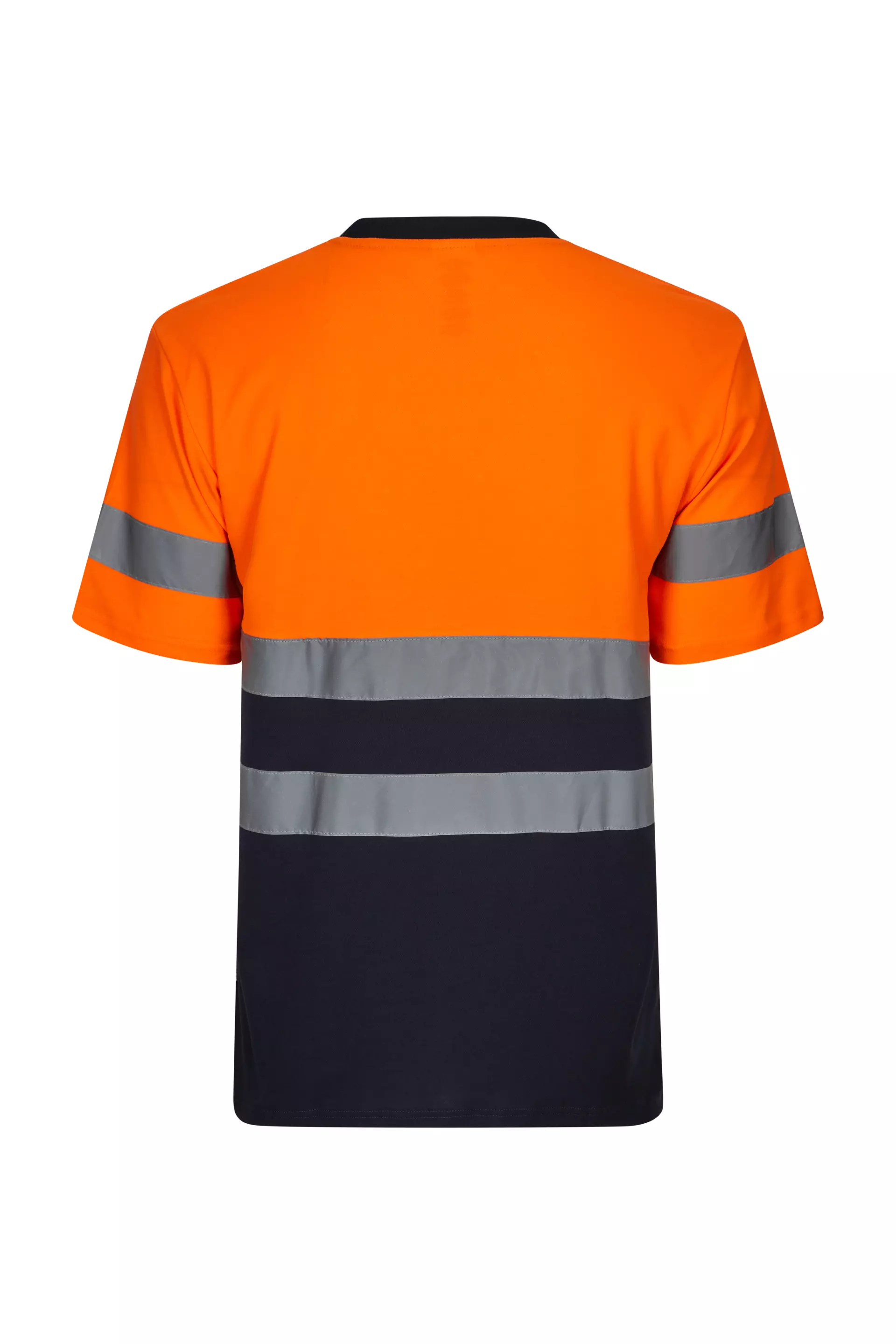 Velilla 305613-61-19-1, High-Vis Short Sleeve T-Shirt, Navy Blue/Hi-Vis Orange, image 5