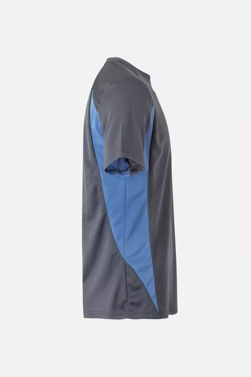 Velilla 105501-08-05, Arbeits-T-Shirt, Grau/Himmelblau, image 2, gallery thumbnail