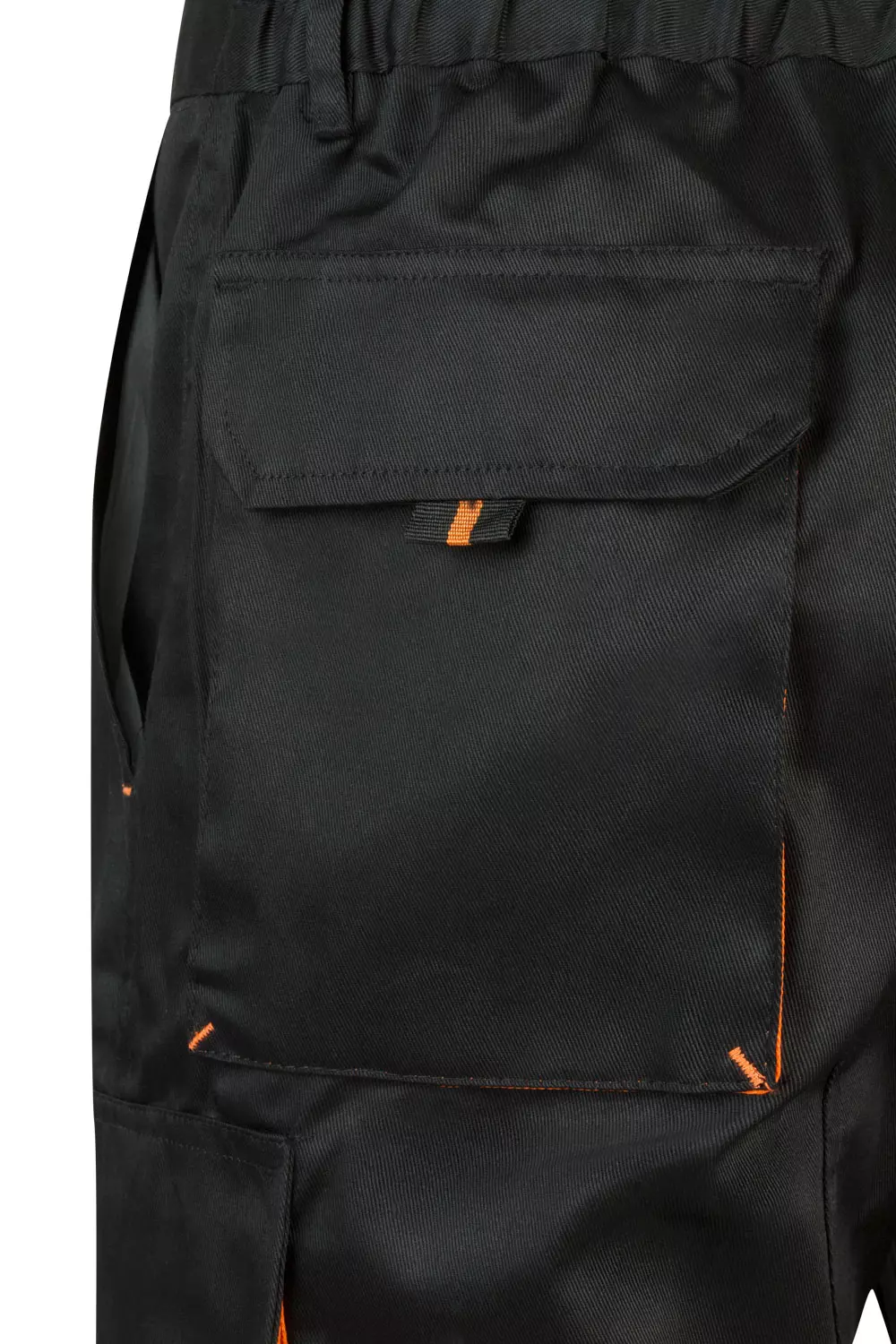 Velilla 103007-00-16, Work Shorts, Black/Orange, image 5