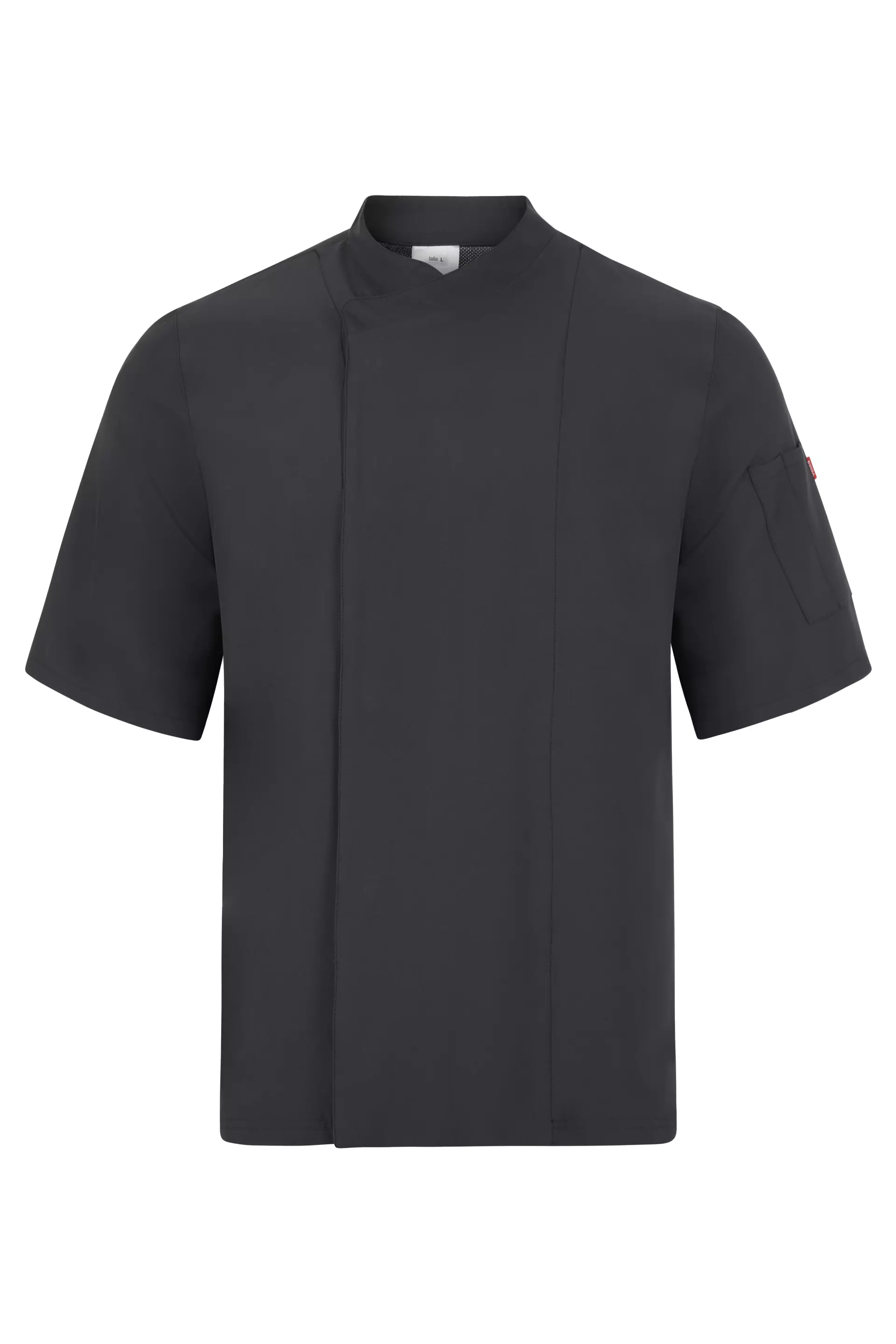 Velilla 405209-42, Short-Sleeved Chef Jacket, Dark Grey
