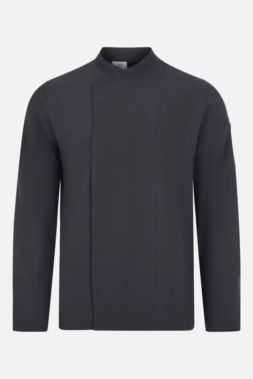Velilla 405210-42, Long Sleeved Chef Jacket, Dark Grey, image 1, gallery thumbnail