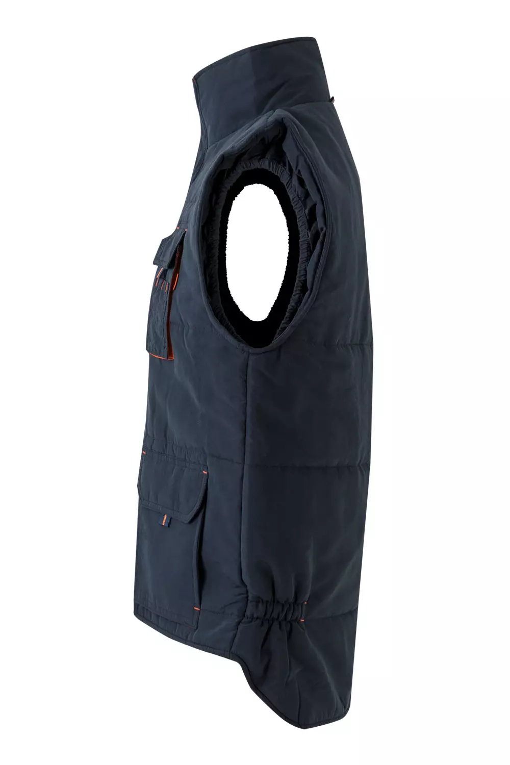 Velilla 205902-61-16, Padded Work Vest, Navy Blue/Orange, image 5