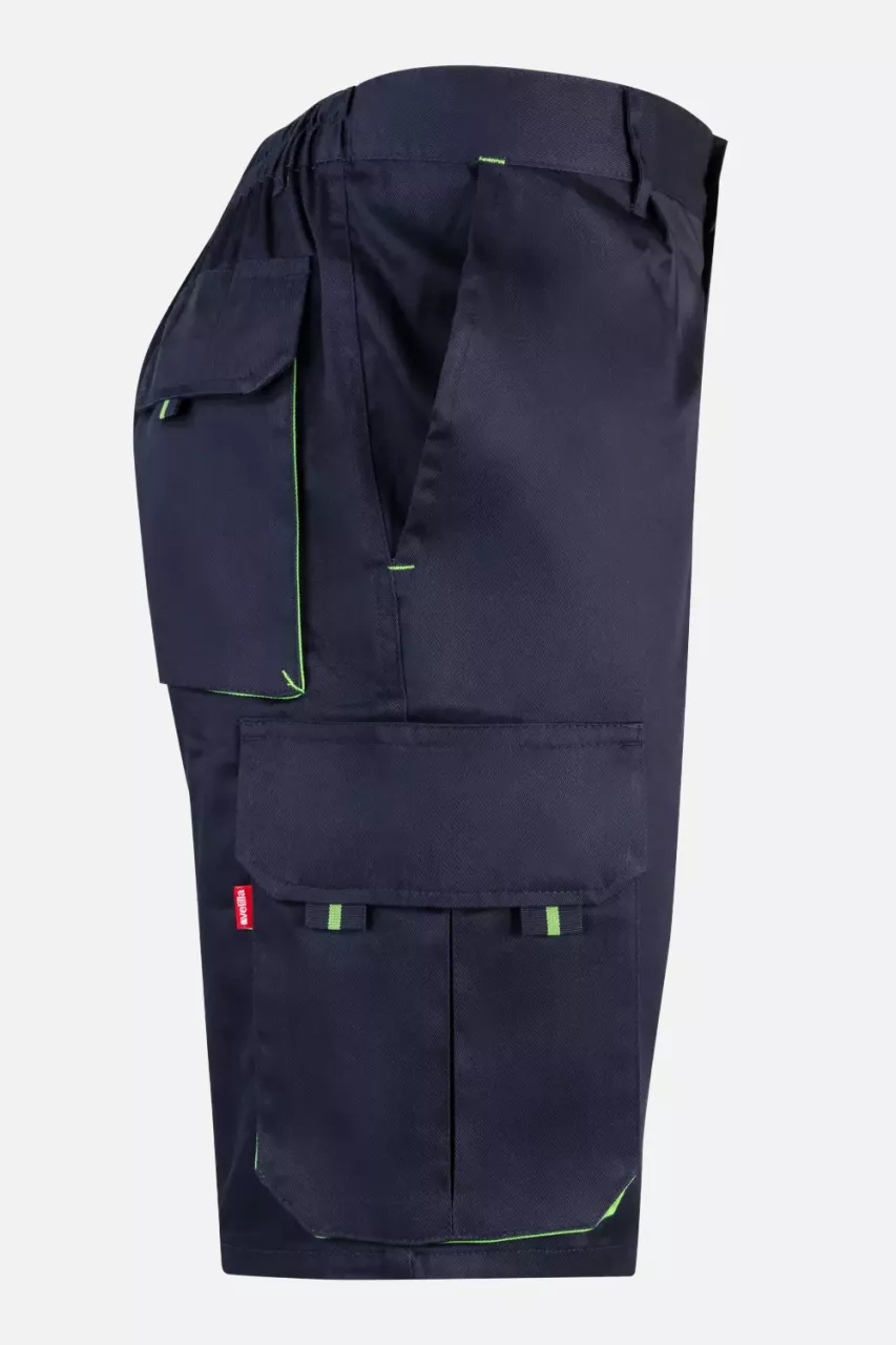Velilla 103007-01-25, Arbeitsshorts, Marineblau/Limegrün, image 6, gallery thumbnail