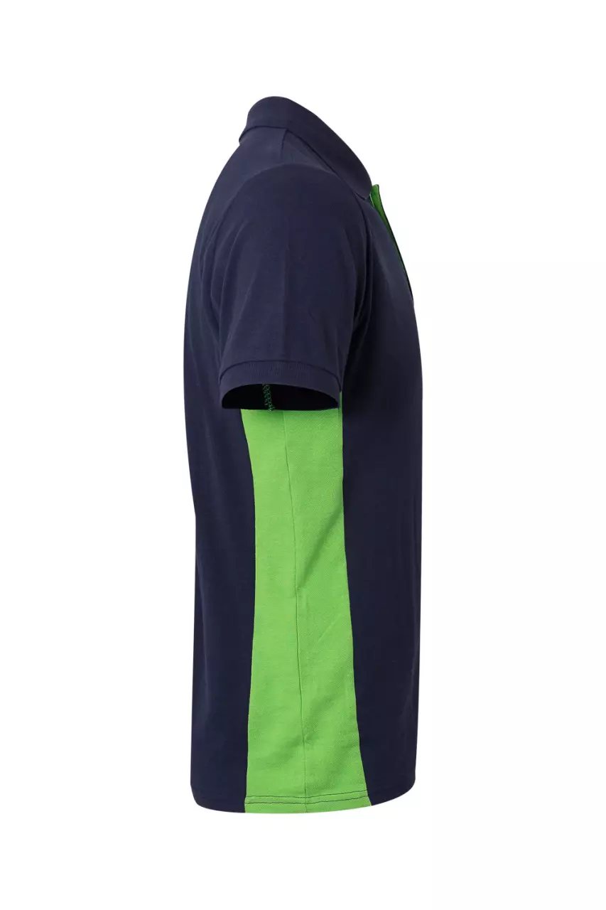 Velilla 105504-61-25, Polo Shirt, Navy Blue/Lime Green, image 2, gallery thumbnail