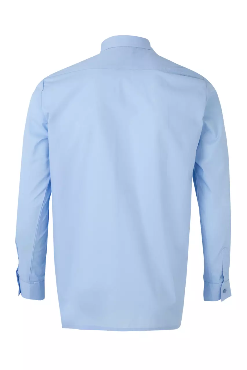 Velilla 529-05, Long Sleeved Work Shirt, Sky Blue, image 3, gallery thumbnail