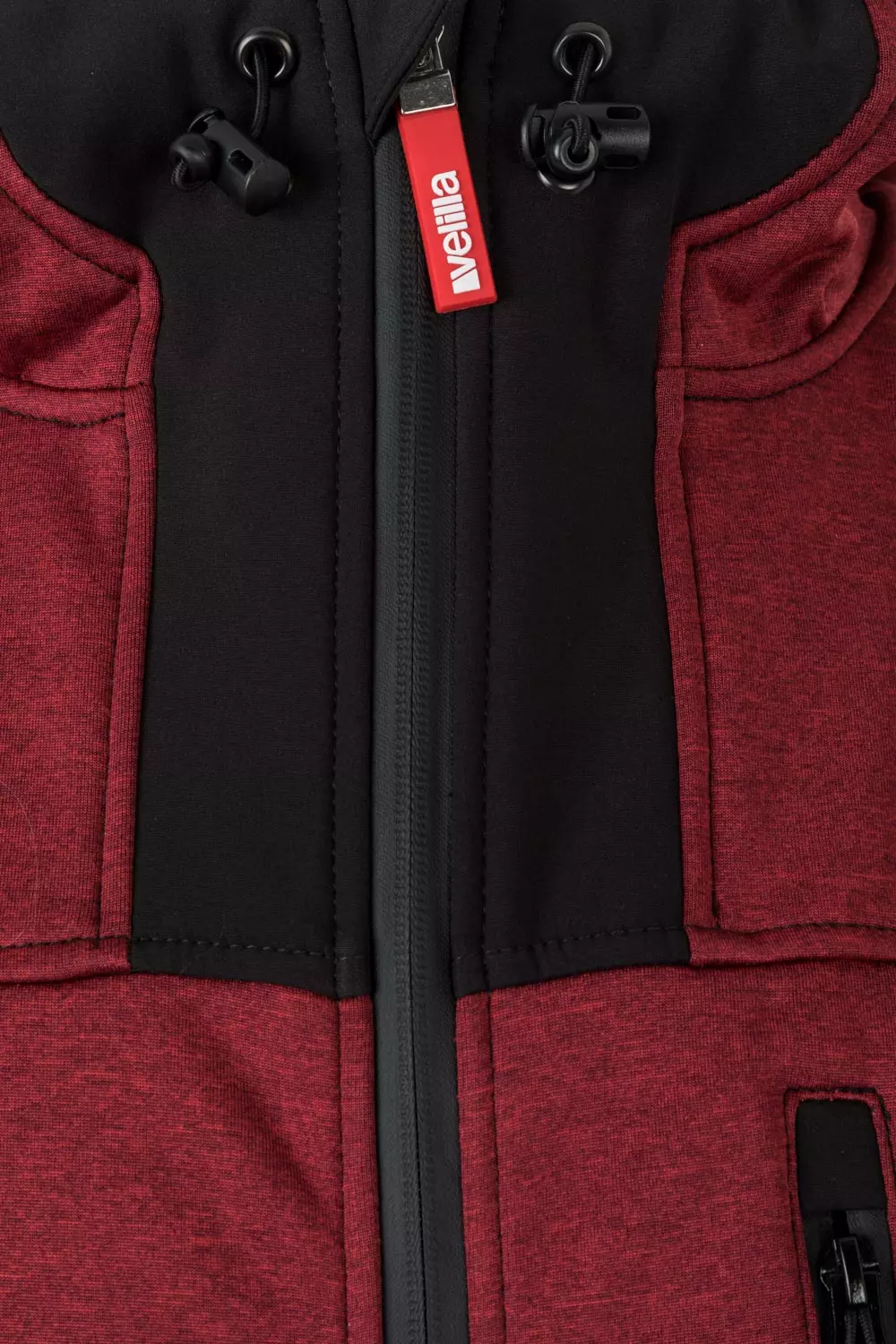 Velilla 206007-77-00, Work Jacket, Heather Maroon/Black, image 4