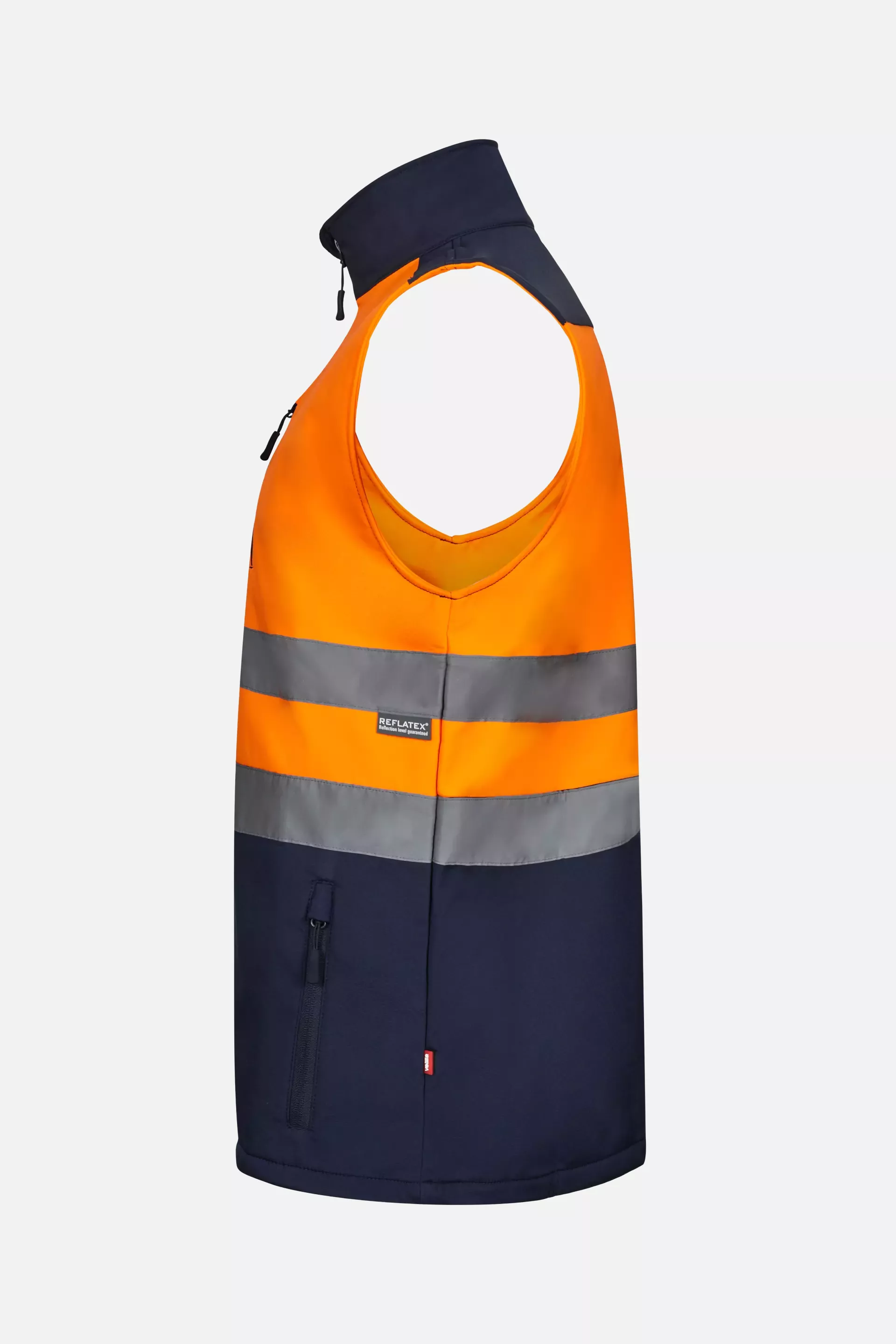 Velilla 305906-61-19-2, Warnschutzweste, Größe 4XL/5XL, Marineblau/Warnschutz-Orange, image 2