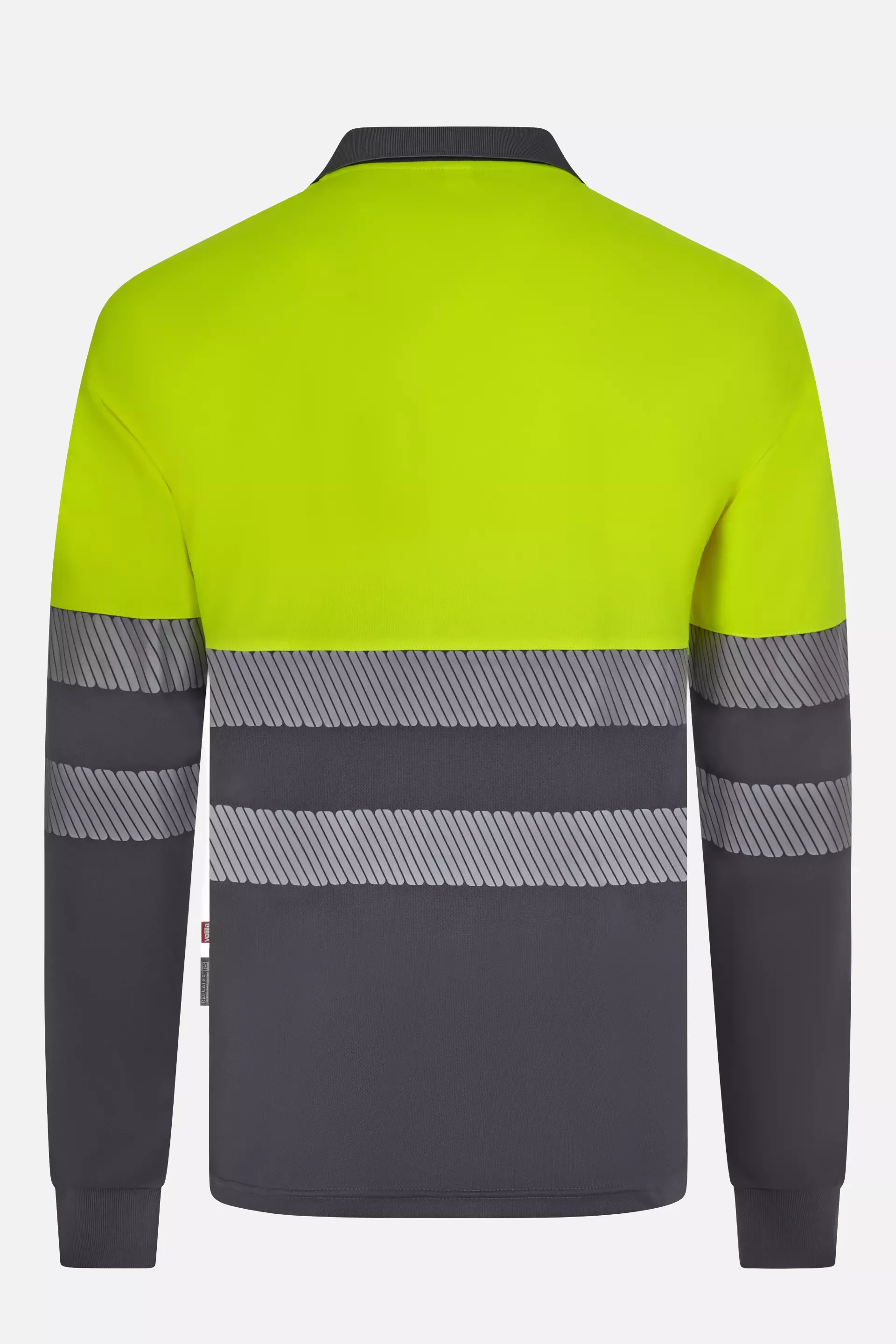Velilla 305535-08-20-2, Warnschutz-Langarm-Poloshirt, Größe 4XL/5XL, Grau/Warngelb, image 3