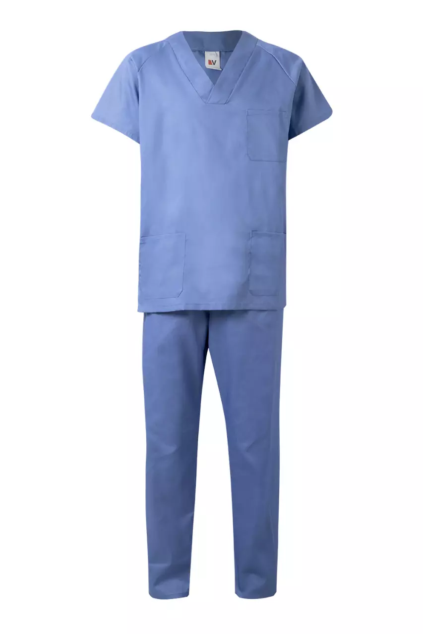 Velilla 800-05, Work Scrubs, Sky Blue, image 1, gallery thumbnail