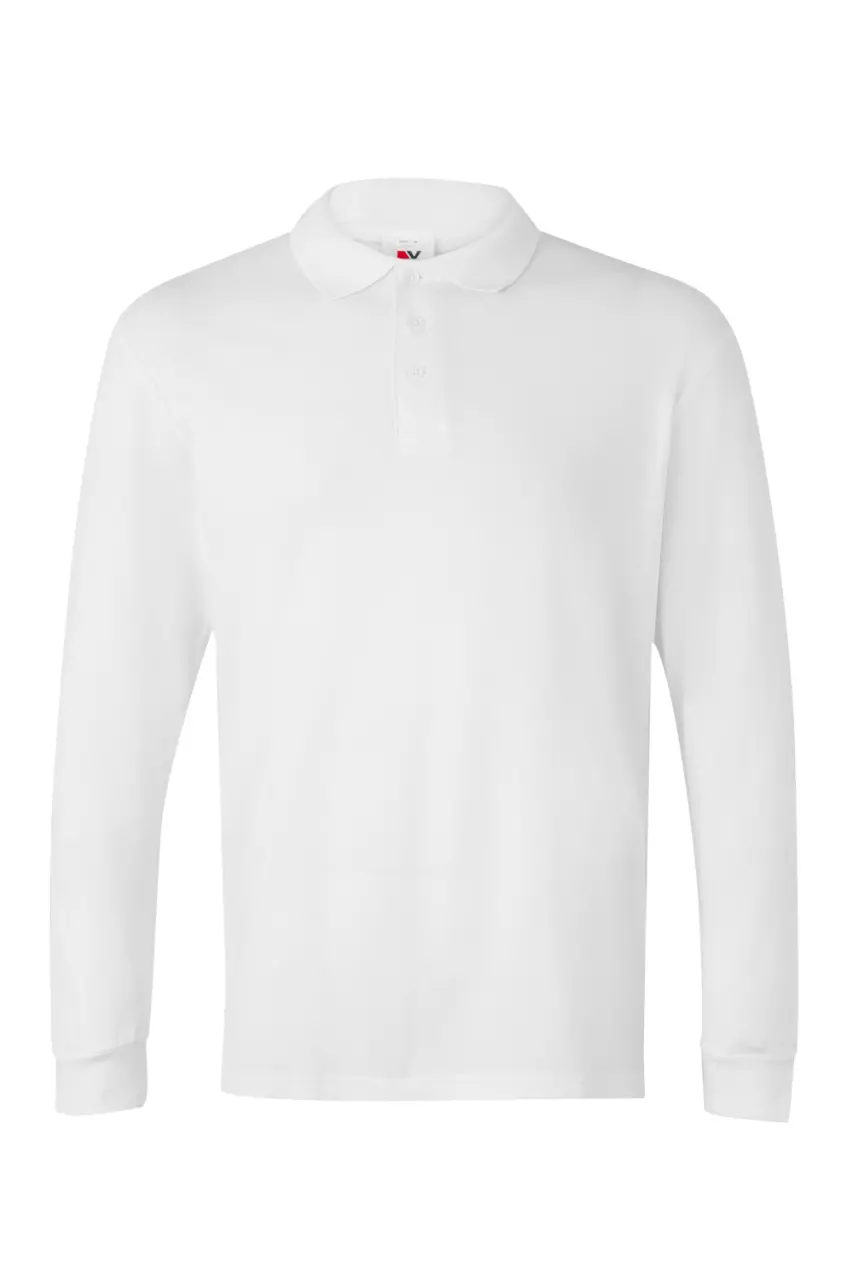 Velilla 105503-07, Long Sleeved Polo Shirt, White