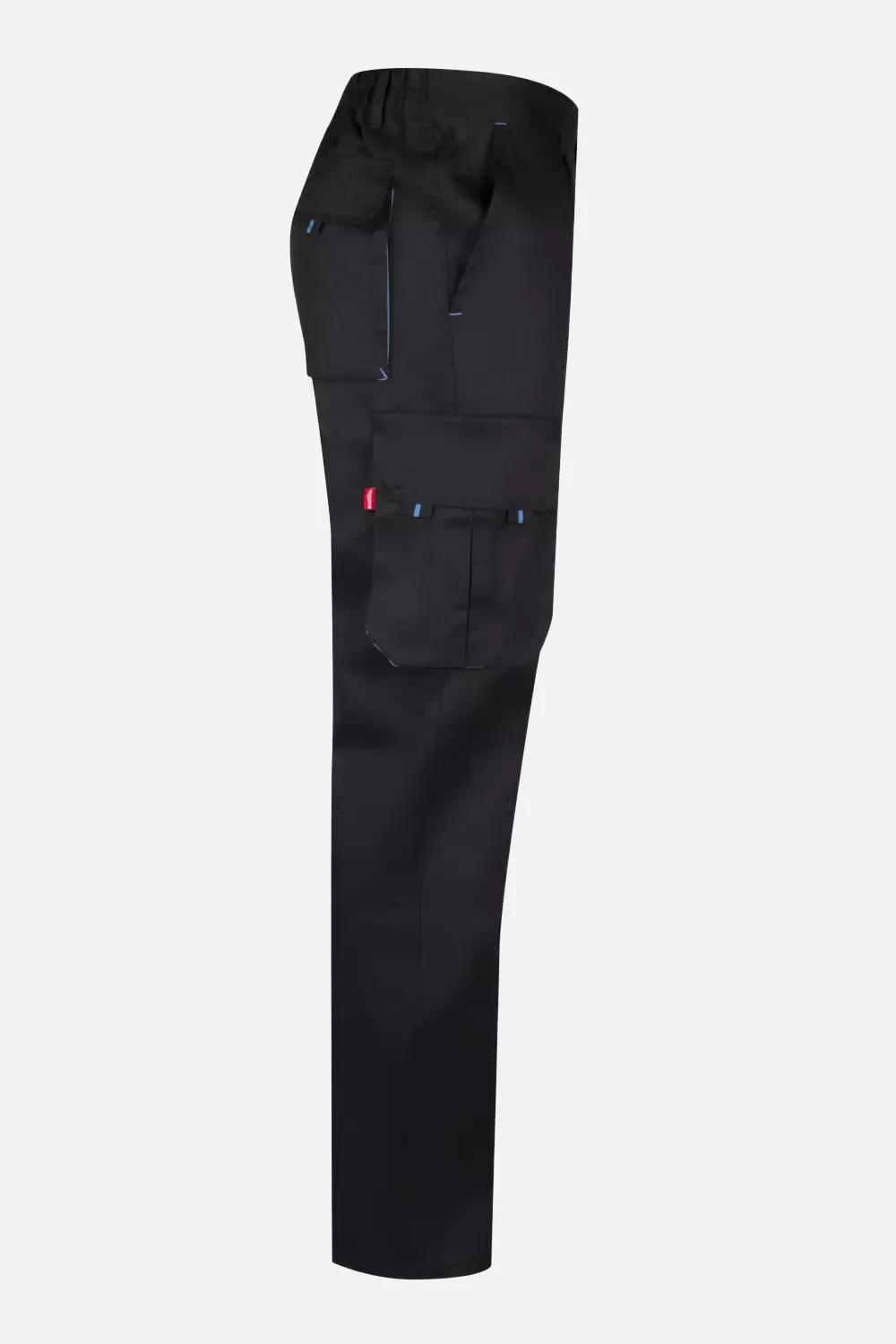 Velilla 103004-00-05, Work Trousers, Black/Sky Blue, image 4