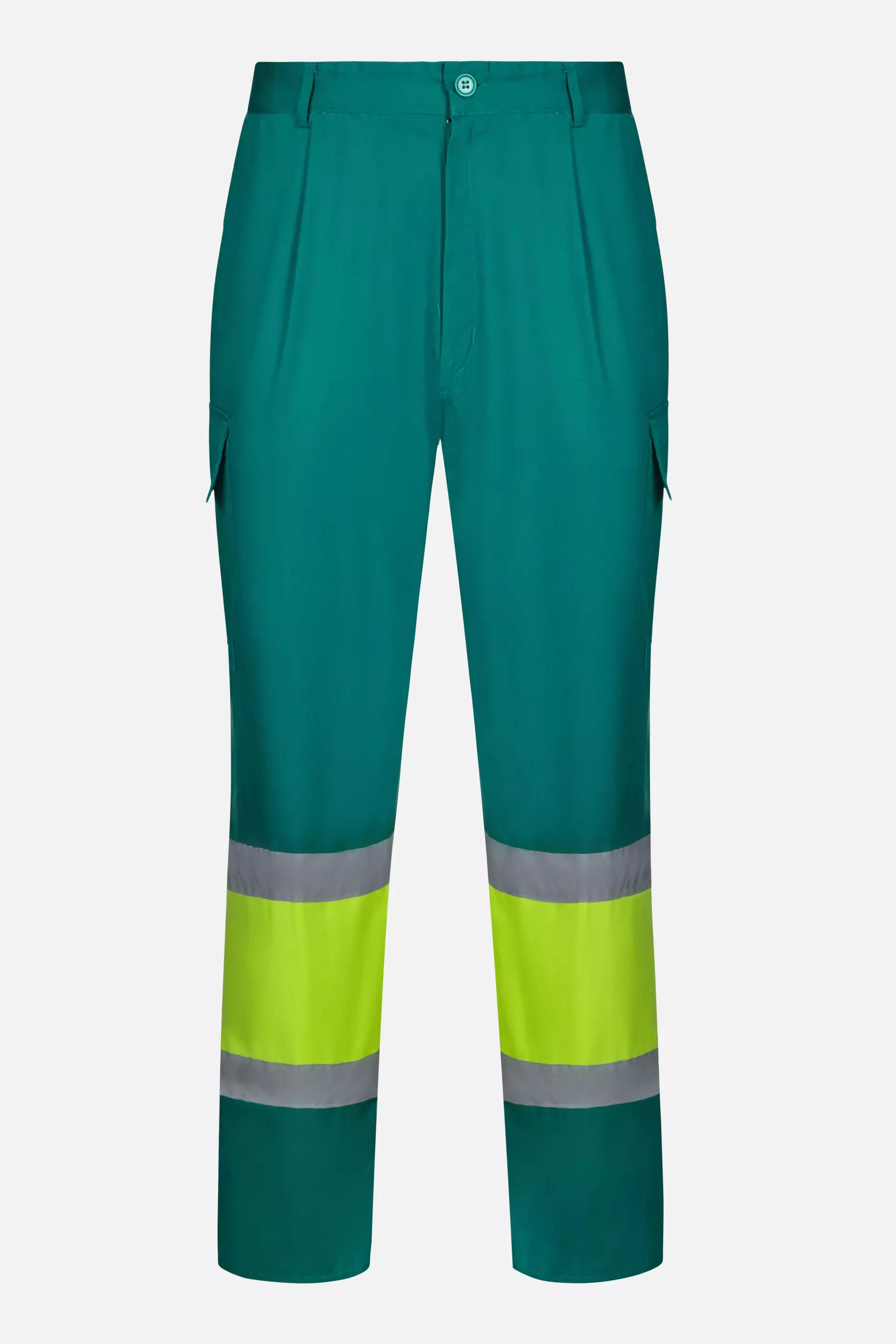 Velilla 303003-02-20, High-Vis Work Trousers, Green/Hi-Vis Yellow, image 1