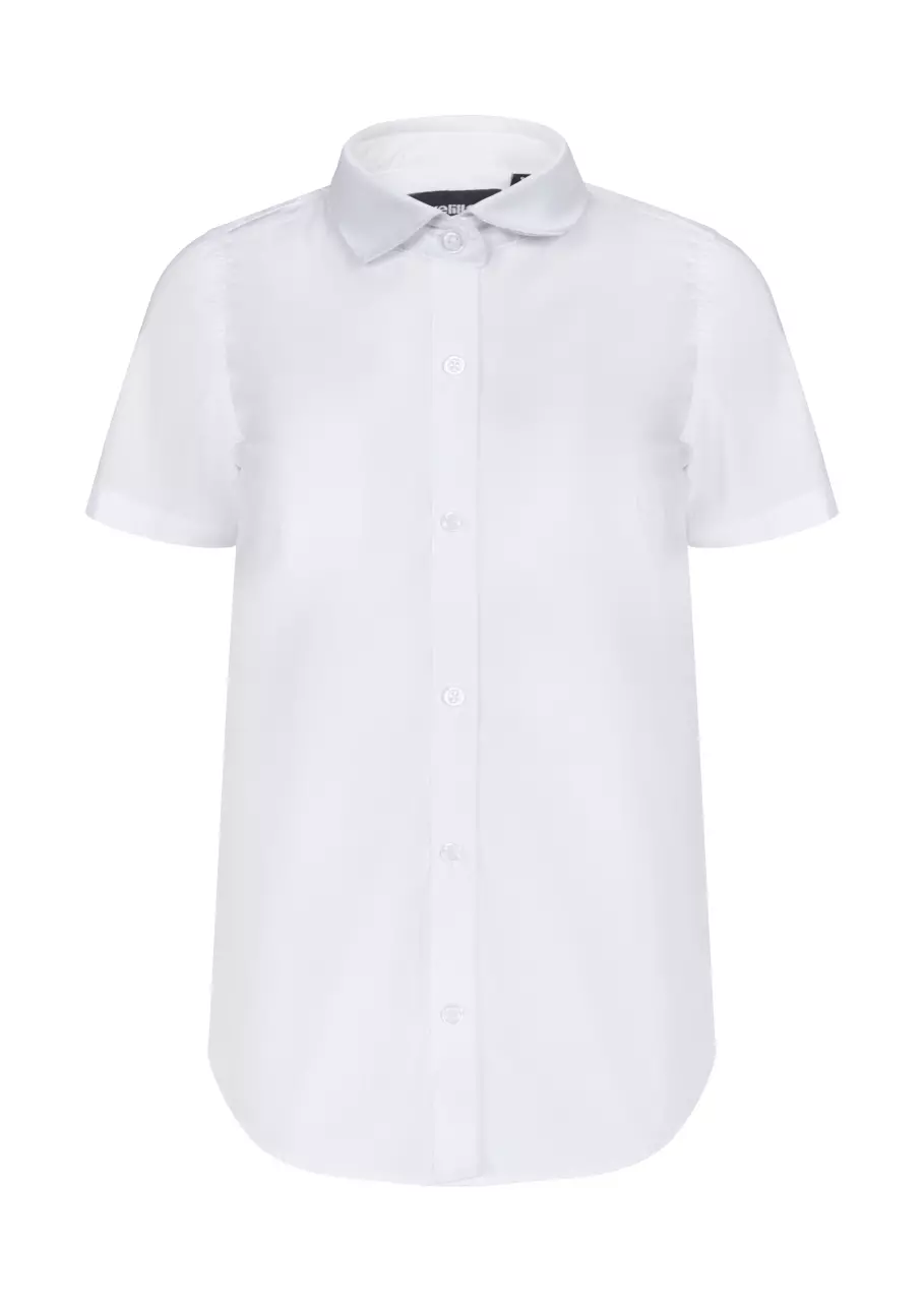 Velilla 405010-07, Short-Sleeved Work Shirt, White