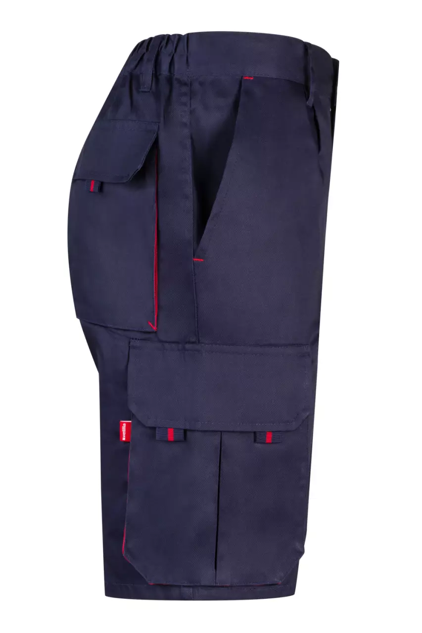 Velilla 103007-01-12, Arbeitsshorts, Marineblau/Rot, image 2, gallery thumbnail