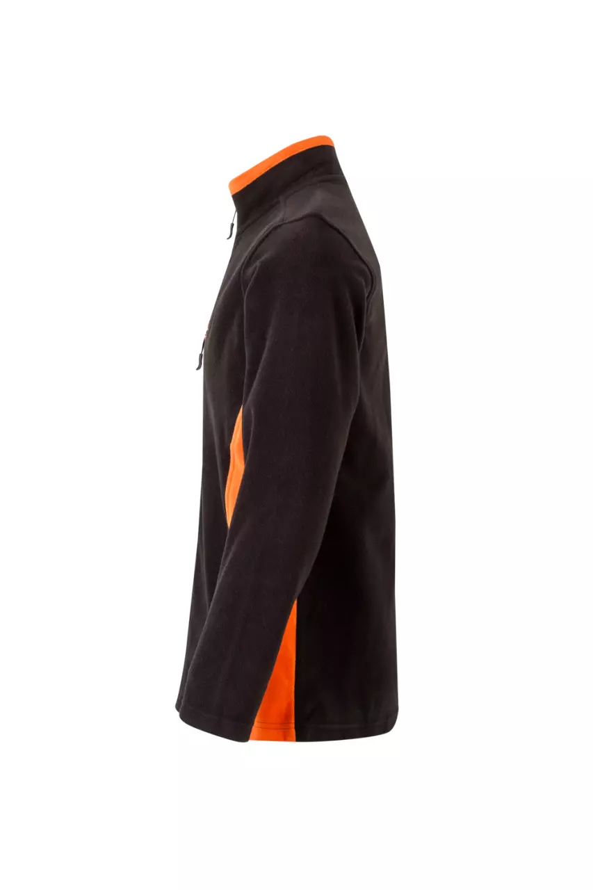 Velilla 201504-00-16, Fleecejacke, Schwarz/Orange, image 4, gallery thumbnail
