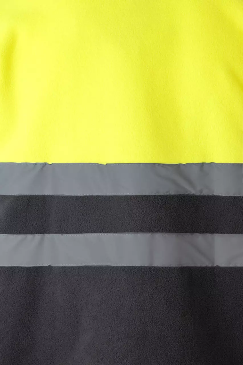Velilla 0183-08-19, High-Vis Fleece Jacket, Grey/Hi-Vis Orange, image 3, gallery thumbnail