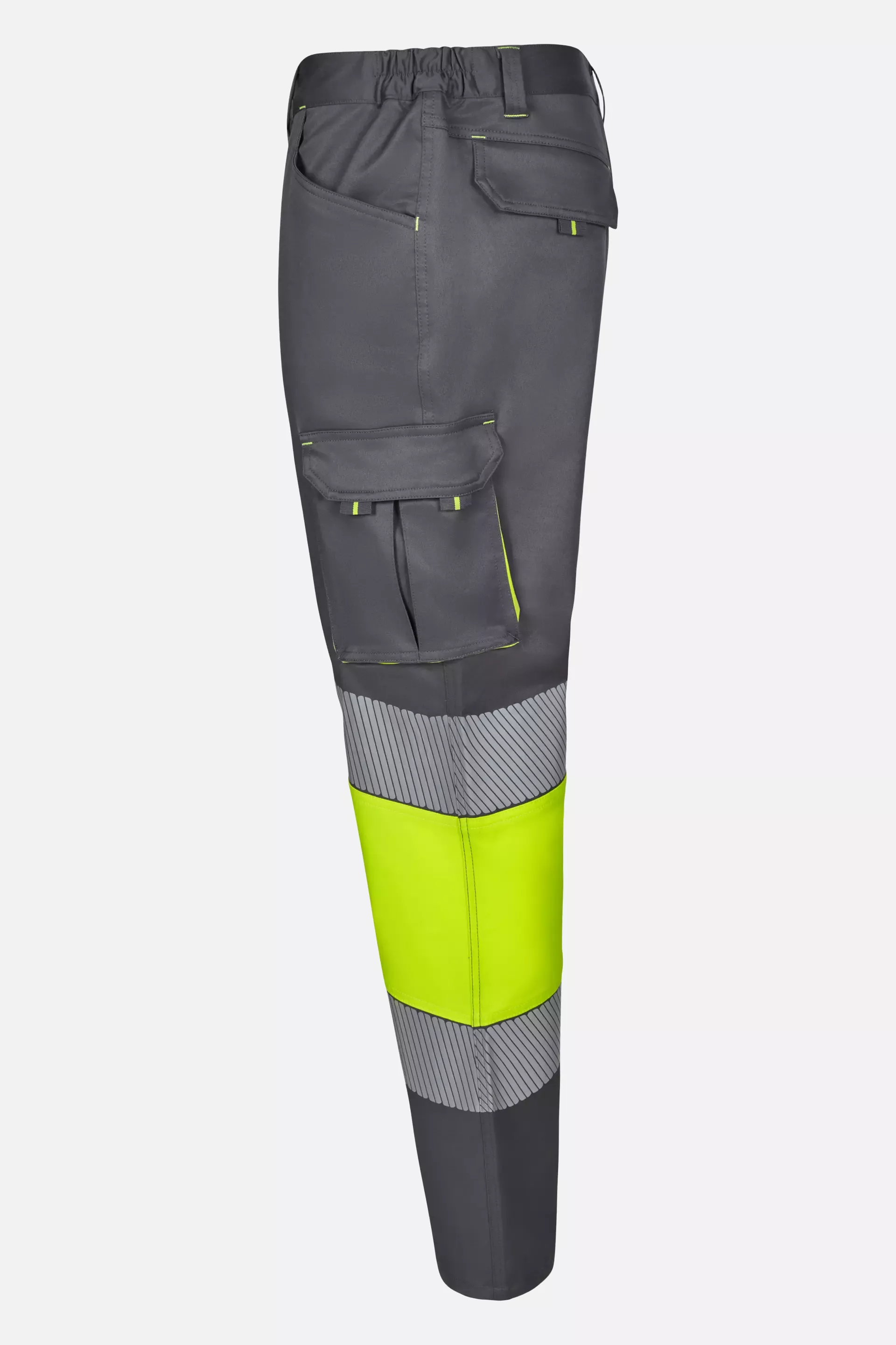 Velilla 303008S-08-20, High-Vis Work Trousers, Grey/Hi-Vis Yellow, image 2