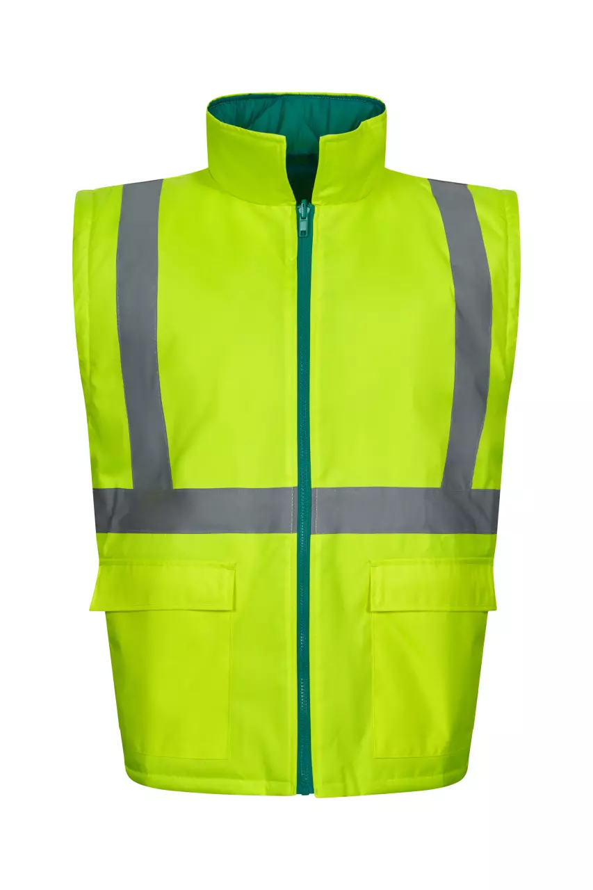 Velilla 306003-02-20, High-Vis Jacket, Green/Hi-Vis Yellow, image 6, gallery thumbnail