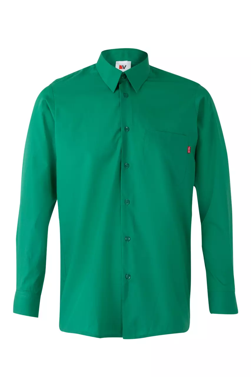 Velilla Long Sleeved Work Shirt, Green