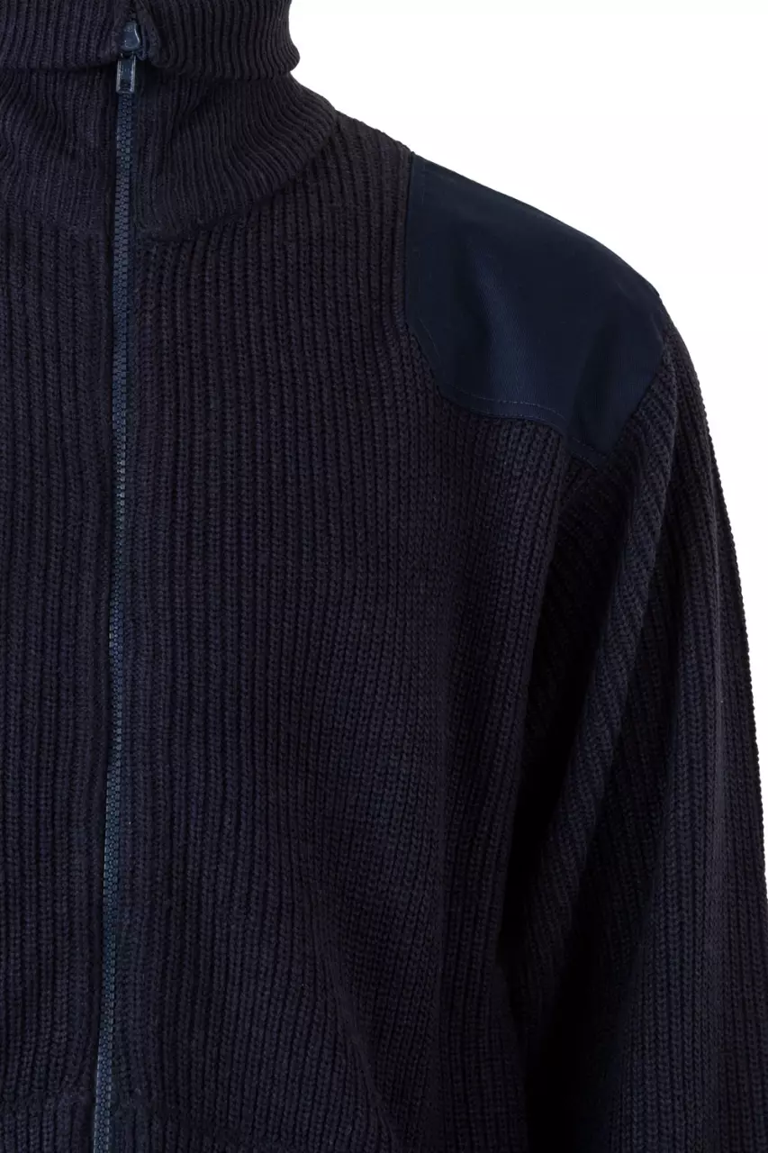 Velilla 102-01, Work Sweater, Marine Blue, image 2, gallery thumbnail
