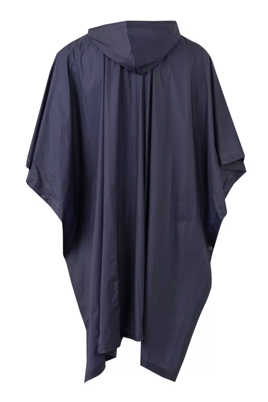 Velilla 187-01, Rain Poncho, Marine Blue, image 6, gallery thumbnail