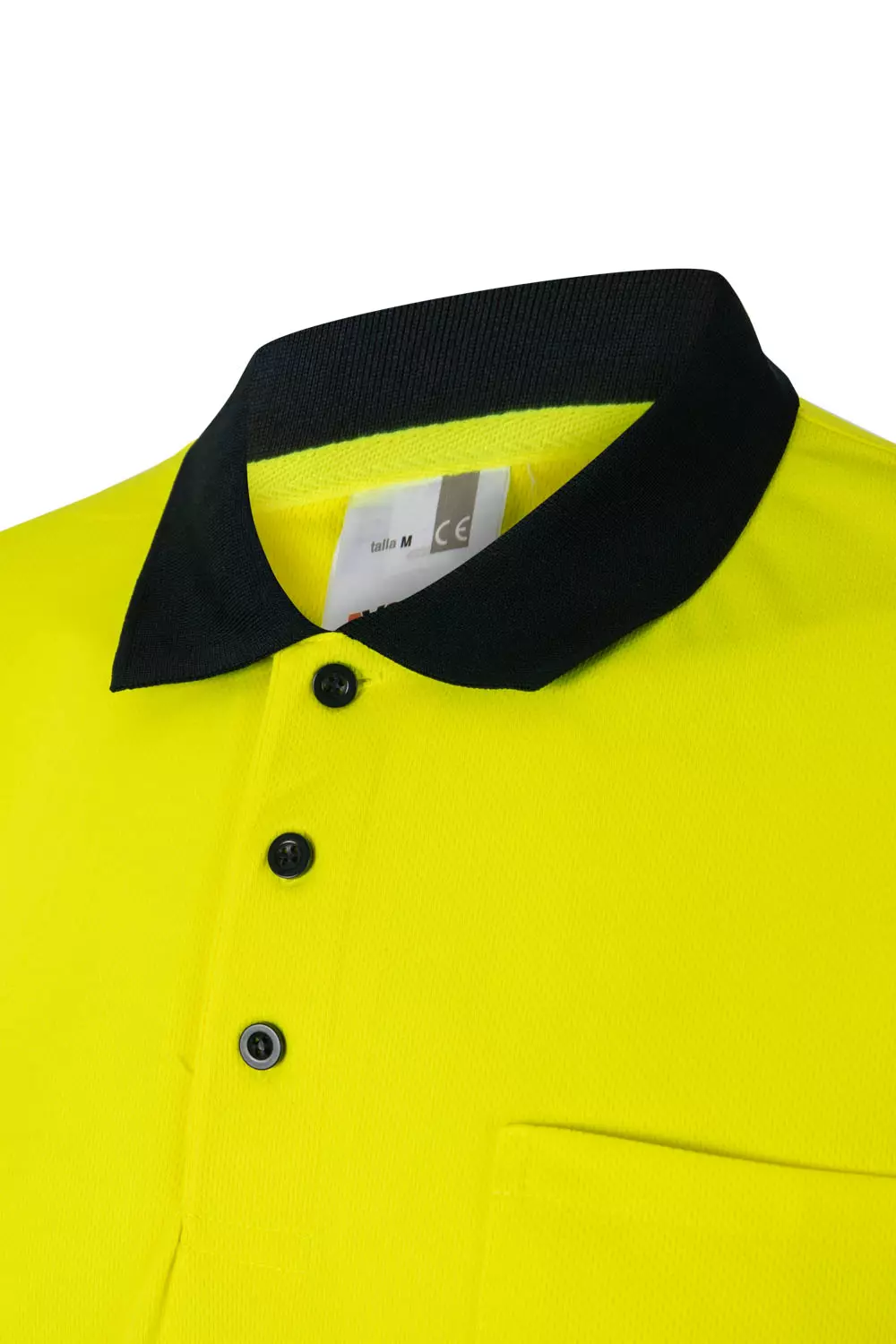 Velilla 305504-01-20, Warnschutz-Kurzarm-Poloshirt, Marineblau/Warngelb, image 4