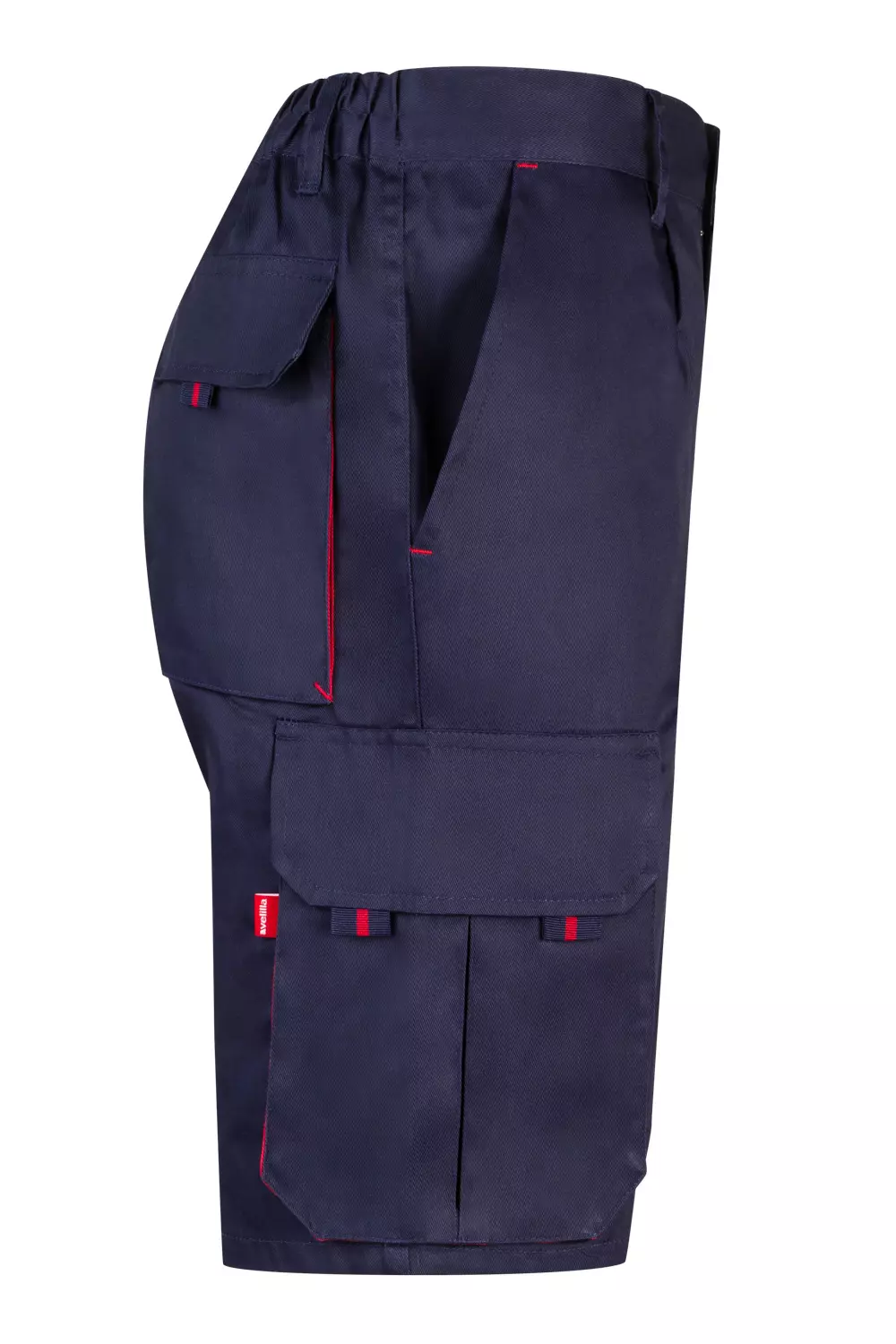 Velilla 103007-01-12, Arbeitsshorts, Marineblau/Rot, image 2