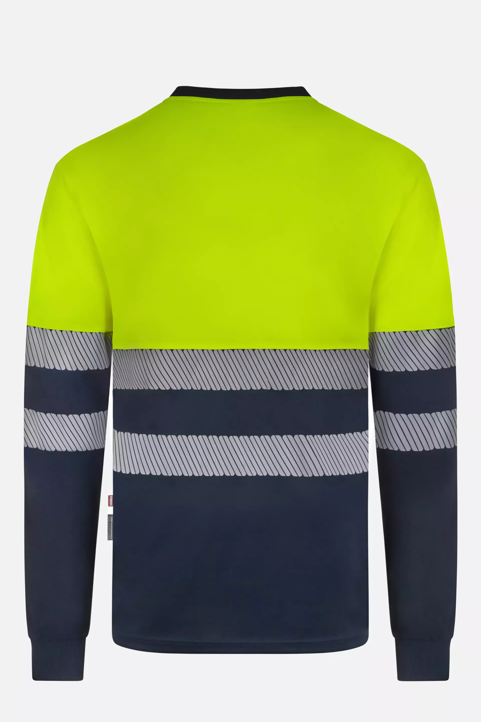 Velilla 305635-61-20, Warnschutz-Langarm T-Shirt, Marineblau/Warngelb, image 4