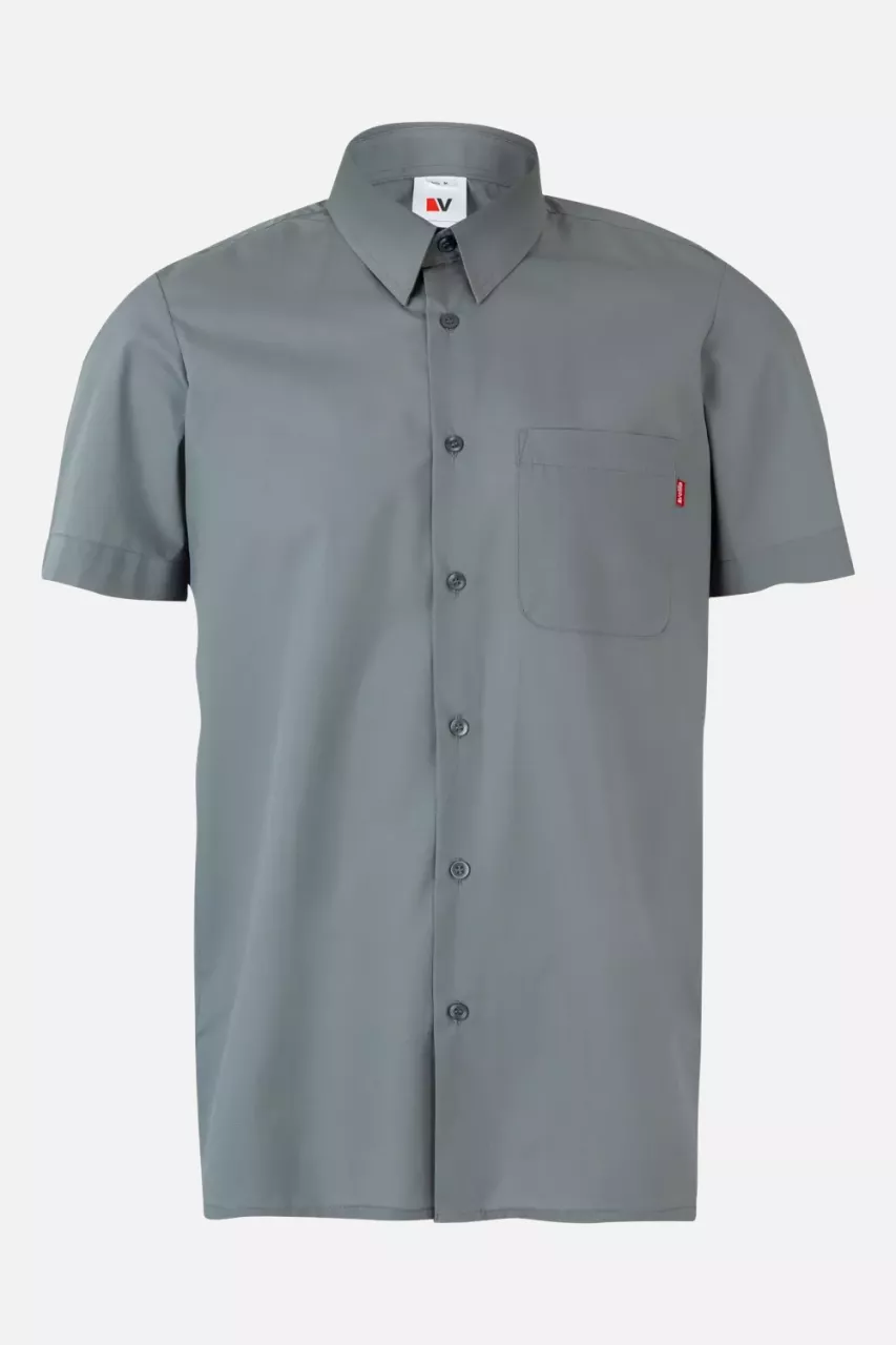 Velilla 531-08, Short-Sleeved Work Shirt, Grey, image 1, gallery thumbnail