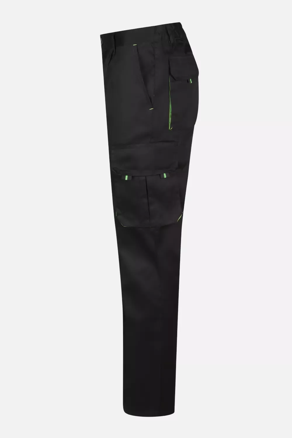 Velilla 103004-00-25, Work Trousers, Black/Lime Green, image 4
