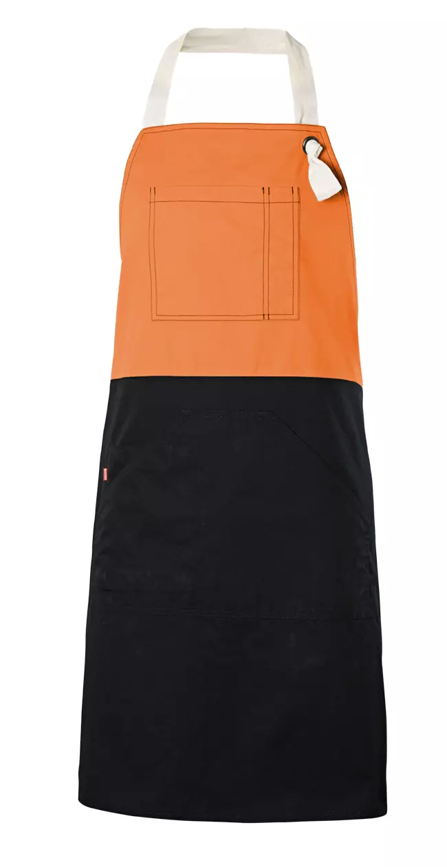 Velilla 404210B-16, Work Apron, Orange/Black