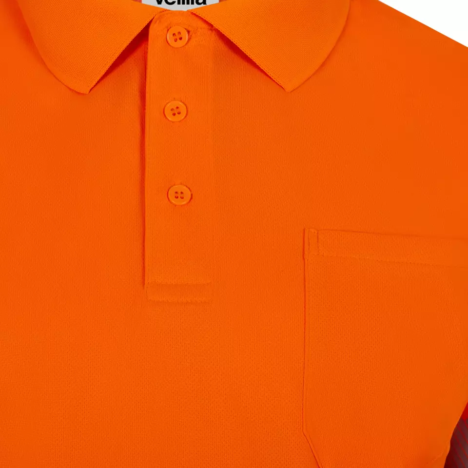 Velilla 305532-19-2, Warnschutz-Poloshirt, Größe 4XL/5XL, Warnschutz-Orange, image 2, gallery thumbnail