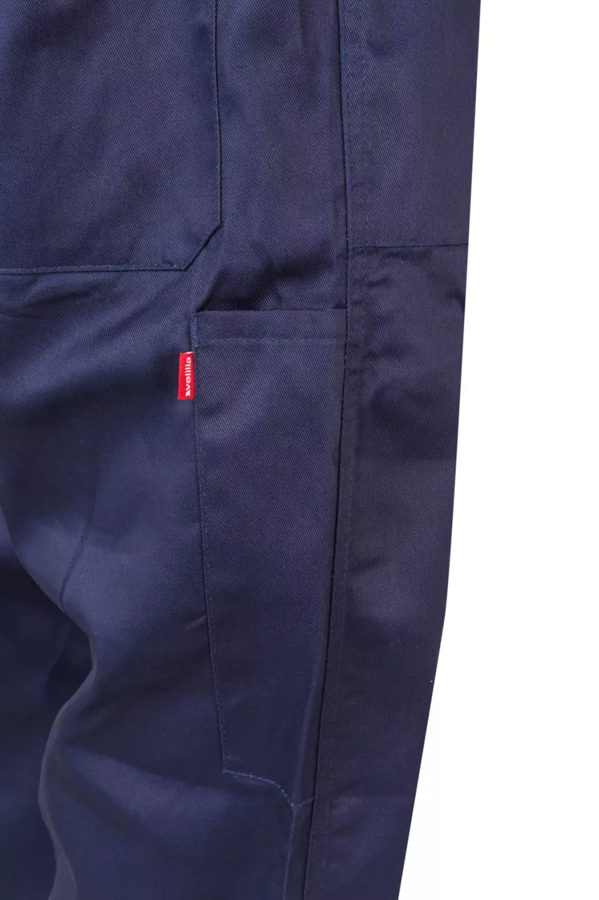 Velilla 214-01, Work Overall, Marine Blue, image 2, gallery thumbnail