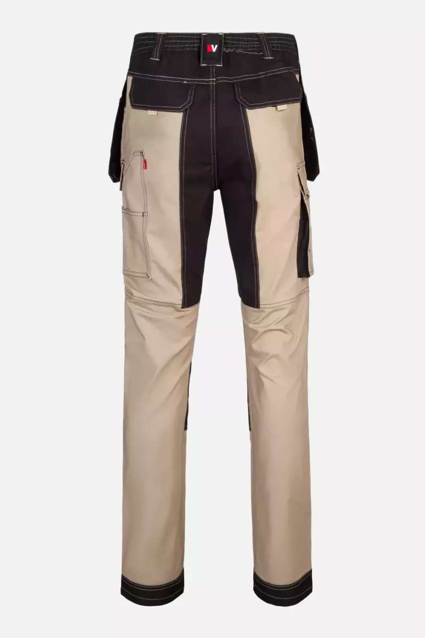 Velilla 103019S-46-00, Work Trousers, Sand Beige/Black, image 6, gallery thumbnail